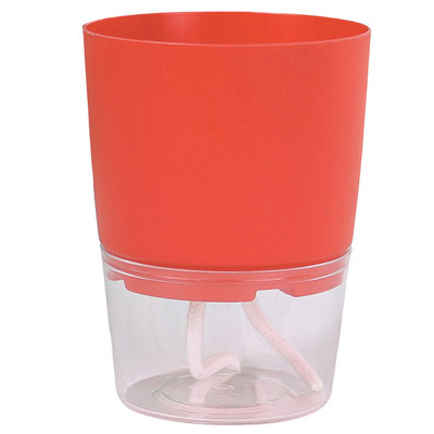 Öntözőgép Kézzel készített 2 rétegű önöntöző növény virágcserepes víztartály Kerek virágcserép Otthoni kert dekoráció Dropshiping