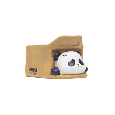 Aranyos Panda Zamatos Gyanta Virágcserep Otthon Erkély Asztali edénytartó Tolltartó Kényes kis díszek Trükkös medvetartó