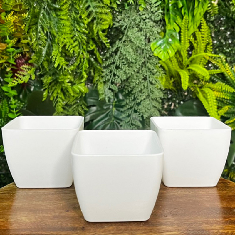 4 DB Négyzet alakú virágültető cserepek Palánták Virágnövény-tartály Vetőmag indítócserepek a kerti üvegházba vagy faiskolába