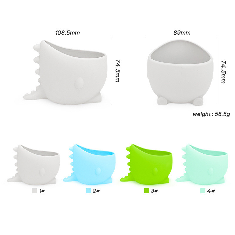 Sűrített kreatív, aranyos dinoszaurusz szilikon virágcserép irodai asztali cserepes húsos virágcserép díszek Mini kis virágcserép