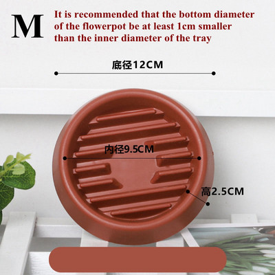Kiváló minőségű kerek virágcserepes lefolyótálca, vastagított gyanta virágcserép alváz, légáteresztő növényi alap Bonsai lemeztartó kerti szerszám