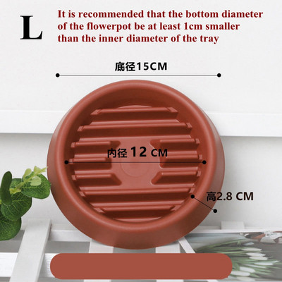 Kiváló minőségű kerek virágcserepes lefolyótálca, vastagított gyanta virágcserép alváz, légáteresztő növényi alap Bonsai lemeztartó kerti szerszám