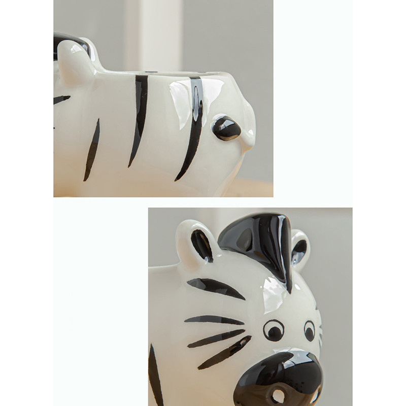 Kerámia aranyos állat virágcserepek pozsgások növénycserepek ültető konténer otthoni irodai dekorációhoz