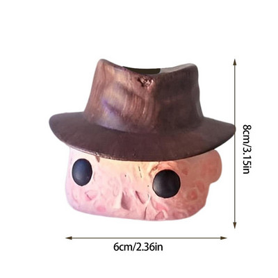 Horror film ültető Halloween mini virágcserép Vicces gyanta zamatos növénycserepek Ajándék Iroda Otthon Asztali Kert Dekoráció