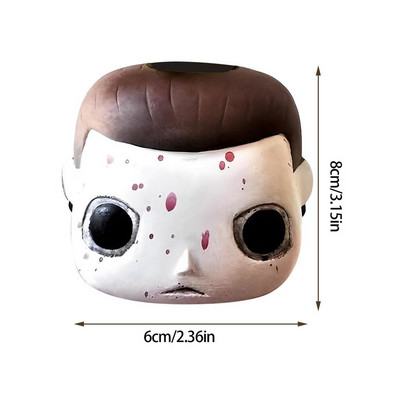 Horror film ültető Halloween mini virágcserép Vicces gyanta zamatos növénycserepek Ajándék Iroda Otthon Asztali Kert Dekoráció