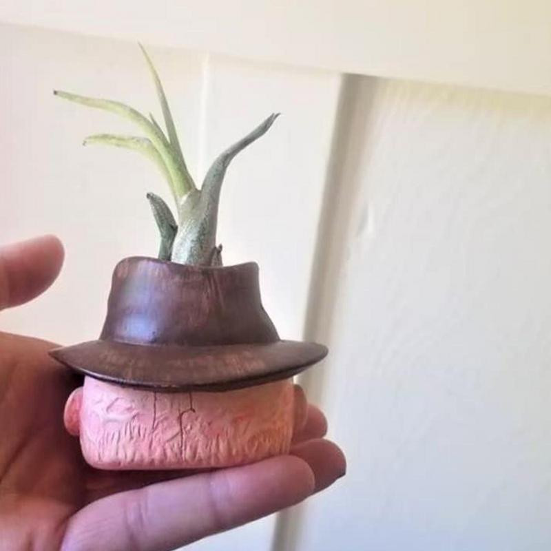 Horror film ültető Halloween mini virágcserép Vicces gyanta zamatos növénycserepek Ajándék Iroda Otthon Asztali Kert Dekoráció