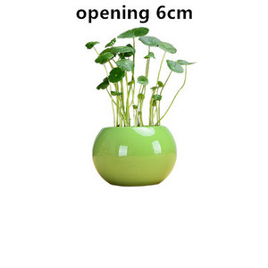 1db kerámia paradicsom hidroponikus kis virágcserép nem lyukas virágcserép zöld növény konténer asztali dekoráció