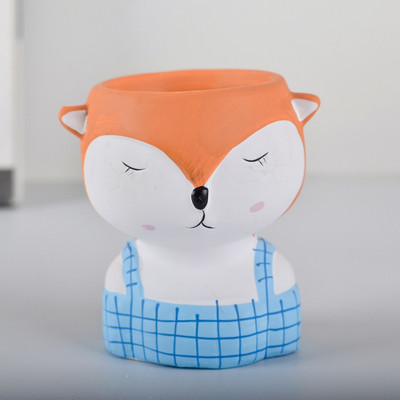 Aranyos ferde fejű baba rajzfilm kis állat aranyos kisállat virágcserép web híresség hálószoba asztaldísz darab zamatos zöld terv