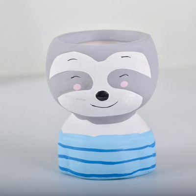 Aranyos ferde fejű baba rajzfilm kis állat aranyos kisállat virágcserép web híresség hálószoba asztaldísz darab zamatos zöld terv