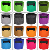 1/2/3/5/7/10/12/15/17/20 gallon kerti termesztőtáskák virágzöldség levegőztetés ültetőedény konténer ültetőtasak fogantyúkkal