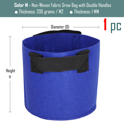 1/2/3/5/7/10/12/15/17/20 gallon kerti termesztőtáskák virágzöldség levegőztetés ültetőedény konténer ültetőtasak fogantyúkkal
