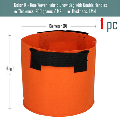 1/2/3/5/7/10/12/15/17/20 gallon kerti termesztőtáskák virágzöldség levegőztetés ültetőedény konténer ültetőtasak fogantyúkkal