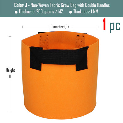 1/2/3/5/7/10/12/15/17/20 gallon kerti termesztőtáskák virágzöldség levegőztetés ültetőedény konténer ültetőtasak fogantyúkkal