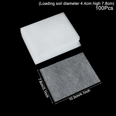 25-100 db Biológiailag lebomló óvodai táska Nem szőtt szövet vetőtáskák Növénytermesztő táskák Kerti virágcserepek Otthoni dekorációhoz Ültetőtáska