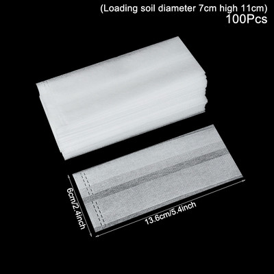 25-100 db Biológiailag lebomló óvodai táska Nem szőtt szövet vetőtáskák Növénytermesztő táskák Kerti virágcserepek Otthoni dekorációhoz Ültetőtáska