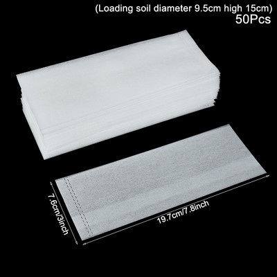 25-100 db Biológiailag lebomló óvodai táska Nem szőtt szövet vetőtáskák Növénytermesztő táskák Kerti virágcserepek Otthoni dekorációhoz Ültetőtáska