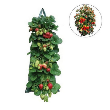Висящи торби за отглеждане на растения Торбички за отглеждане на ягоди Торбички за отглеждане на растения с дръжки Дишащи удебелени градински саксии за зеленчуци