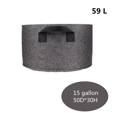 Ültetőtáska Szürke burgonya szövet zöldségpalánta cserép Kerti szerszámok 1-15 gallon környezetbarát termesztés