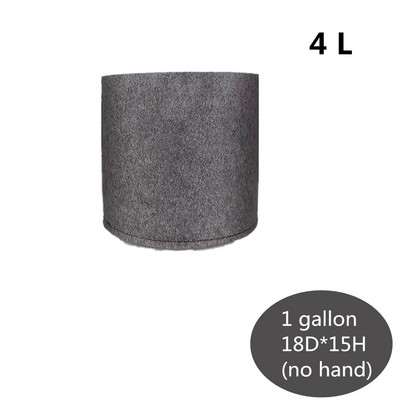 Ültetőtáska Szürke burgonya szövet zöldségpalánta cserép Kerti szerszámok 1-15 gallon környezetbarát termesztés