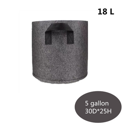 Ültetőtáska Szürke burgonya szövet zöldségpalánta cserép Kerti szerszámok 1-15 gallon környezetbarát termesztés