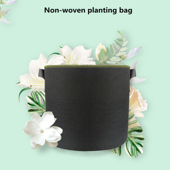 Τσάντα Φύτευσης Μαύρη/Πατάτα ύφασμα Brey Vegetable Seedling Growing Pot Garden Tools 1-17 Gallon Eco-Friendly Grow Bag Flower Bag