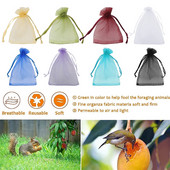 50 DB Gyümölcsvédő zacskók Gyümölcszáró Takaró Háló táska Madár elleni hálós zacskók almához Szőlőtermesztő zsákok Gyümölcsös üvegház