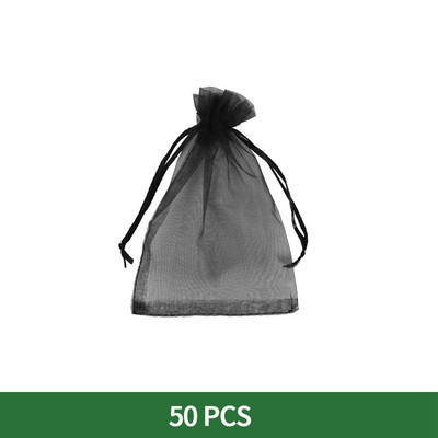 50 DB Gyümölcsvédő zacskók Gyümölcszáró Takaró Háló táska Madár elleni hálós zacskók almához Szőlőtermesztő zsákok Gyümölcsös üvegház