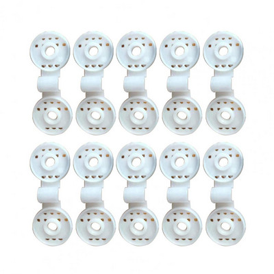 10 db Kiváló tartós kültéri árnyékoló kendő Fix bilincs kerítésháló Fix csatos csúszásmentes kerti szerszámok