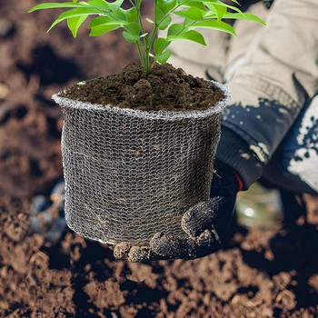 Gopher Wire Speed Basket Επαναχρησιμοποιήσιμο Προστατευτικό φυτών Gopher Αντισκωριακή συρμάτινη πλέξη τσάντα για τουλίπες κρίνοι πατάτες