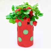 12 lyukú függő eper vetőtáska kültéri burgonyatermesztéshez, függőleges kertben, akasztós zöldség ültető táska