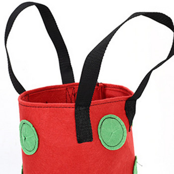 Висящи чанти за сеялки с ягоди с 12 дупки за отглеждане на картофи Вертикална градинска висяща чанта за отглеждане на зеленчуци