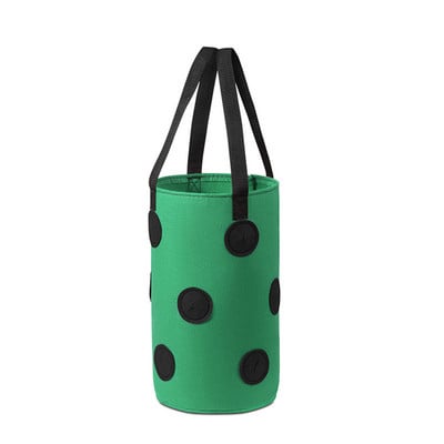 12 lyukú függő eper vetőtáska kültéri burgonyatermesztéshez, függőleges kertben, akasztós zöldség ültető táska