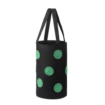 12 lyukú függő eper vetőtáska kültéri burgonyatermesztéshez, függőleges kertben, akasztós zöldség ültető táska