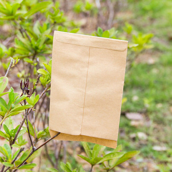100 τμχ 6x10cm Vintage χάρτινη τσάντα Kraft Pouch Glue Box Supplies for Seed Gift Snack Baking Package Supplies Gift Wrap Glue Box