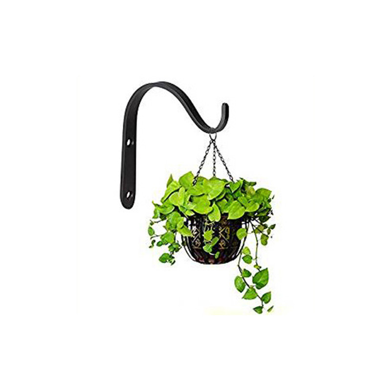 4 DB hajlító alakzat falra függesztett virágcserép tartó vasakasztó növények tartó konzol Horog erkély lakberendezés