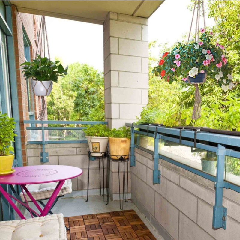 Kézzel készített makramé növényakasztó kosár virágcserép erkély függő dekoráció csomózott emelőkötél bohém stílusú otthoni kert dekoráció