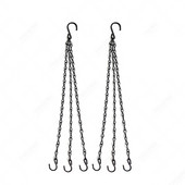 40 cm-es rattan utánzat függő kosár virágcserep lánc 3 kampóval medencével Hidroponikus növények Növénytermesztő medence Házi kert dekoráció