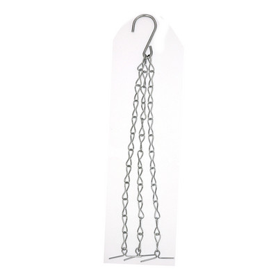 40 cm-es rattan függő kosár virágcserep lánc hidroponikus növények növénytermesztő eszközök kerti dekorációk 3 kampóval