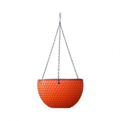 Gyanta praktikus kétrétegű függő virágcserép vízálló akasztó, stabil a parkba