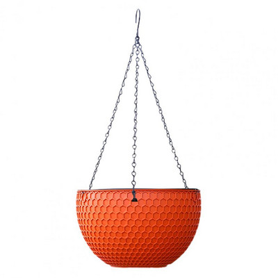 Gyanta praktikus kétrétegű függő virágcserép vízálló akasztó, stabil a parkba