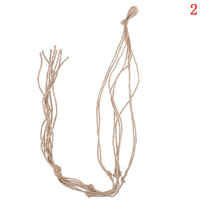 Senoviniai makramo augalai Kabykla kabliukas gėlių vazonų laikiklis Virvelė pakabinama virvė Sienų menas Namų sodo balkono dekoravimas 3 stiliai