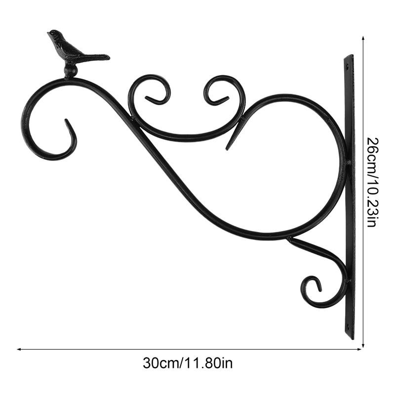 Függesztett növények konzol Európai stílusú fali ültető horgok virágcserepek vas lámpák akasztó kerthez kültéri belső udvarhoz