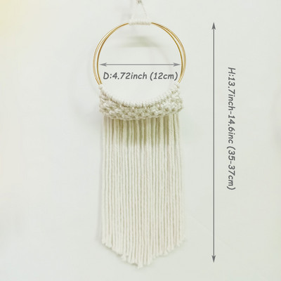 Makramé növénytartó pamut kötél kosár függő légnövények spanyol moha Tillandsia Usneoides virágcserép kosarak fogas fali dekoráció