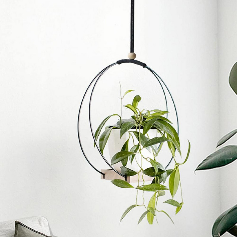 Hasznos, széles körben használt csereptartó Jó teherbírású függő ültetőgép-tartó Virágcserep-kijelző Többcélú