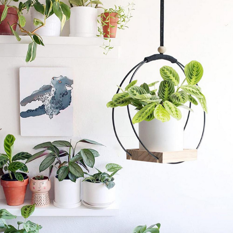 Hasznos, széles körben használt csereptartó Jó teherbírású függő ültetőgép-tartó Virágcserep-kijelző Többcélú