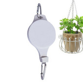 Kerti kosarak Edények Akasztható kampó Állítható emelés Növénytárcsa készlet Behúzható szíjtárcsa Lehúzható Akasztó Növények Virágakasztó kampó