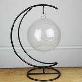 Függesztett növény terrárium fém állvány asztali kijelző állvány tartó dísznövényekhez Sikeres otthoni dekoráció barkács vas keret