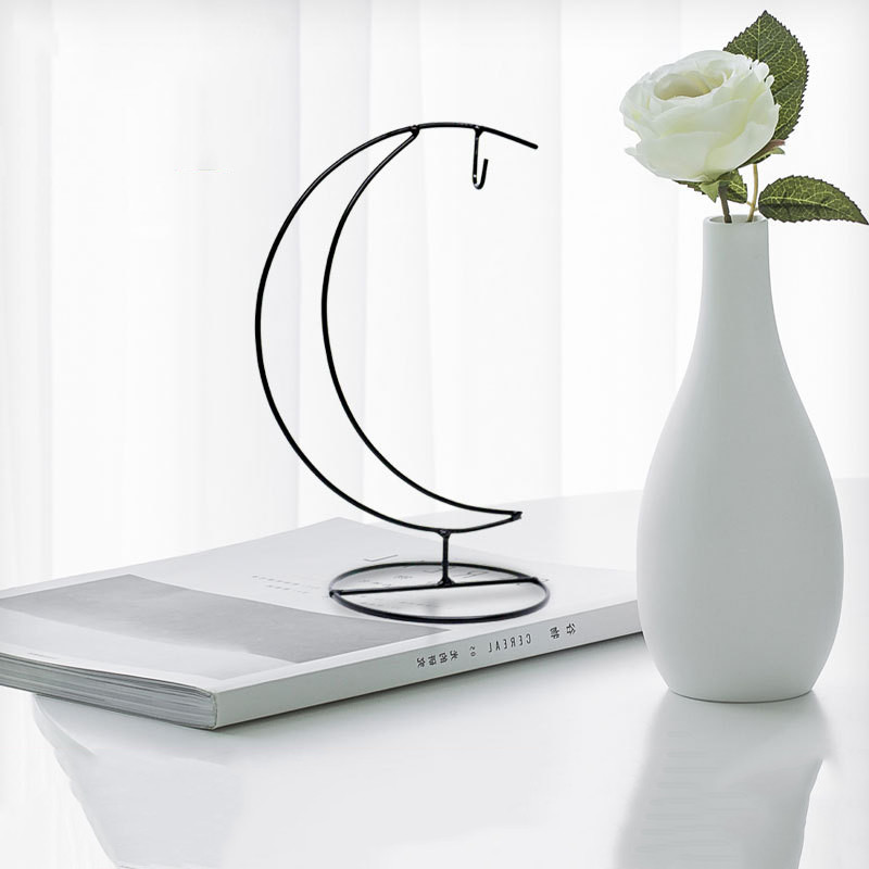 Függesztett növény terrárium fém állvány asztali kijelző állvány tartó dísznövényekhez Sikeres otthoni dekoráció barkács vas keret