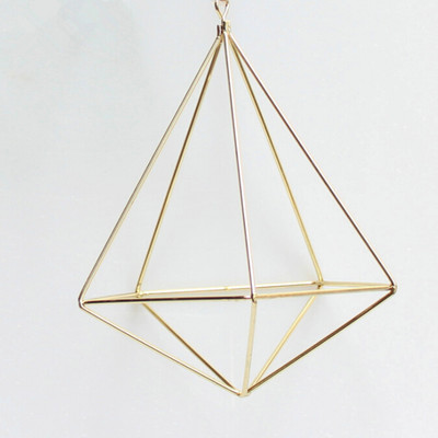 Kerti kosár geometriai virágtartó fali dekoráció függő fém geometriai levegő növény virágcserep állvány tartó konzol