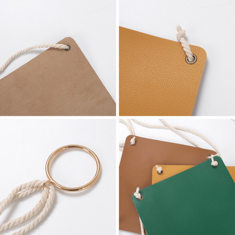 Bőr növényi akasztók Kosarak zamatos virágcserép állványhoz Boho növénytartó kül- és beltéri lakberendezés új stílus